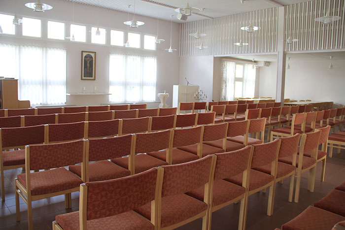 Ullavan seurakuntakodin sali Ullavan seurakuntakodin sali.